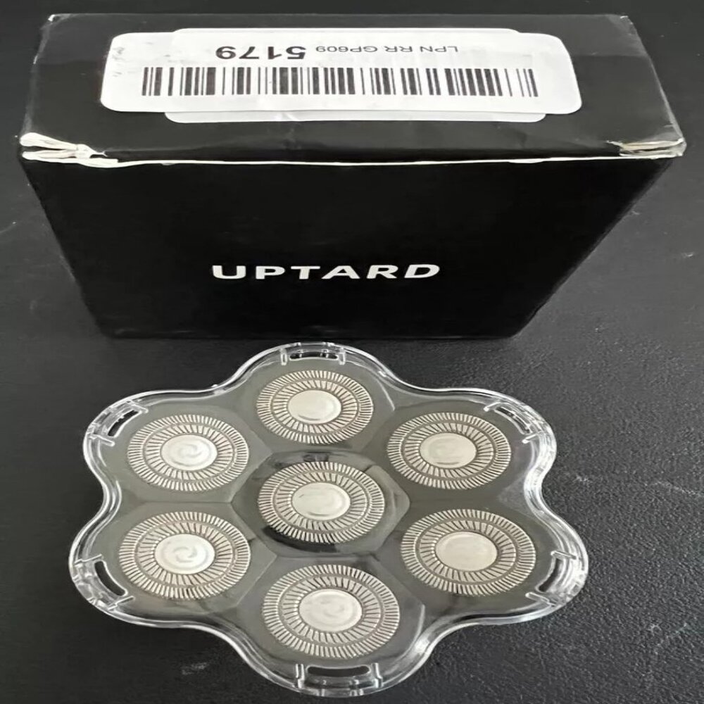 Mens Electric 7 Blade Razor Kit Cutter Blades Replacement Shaving Heads Washable